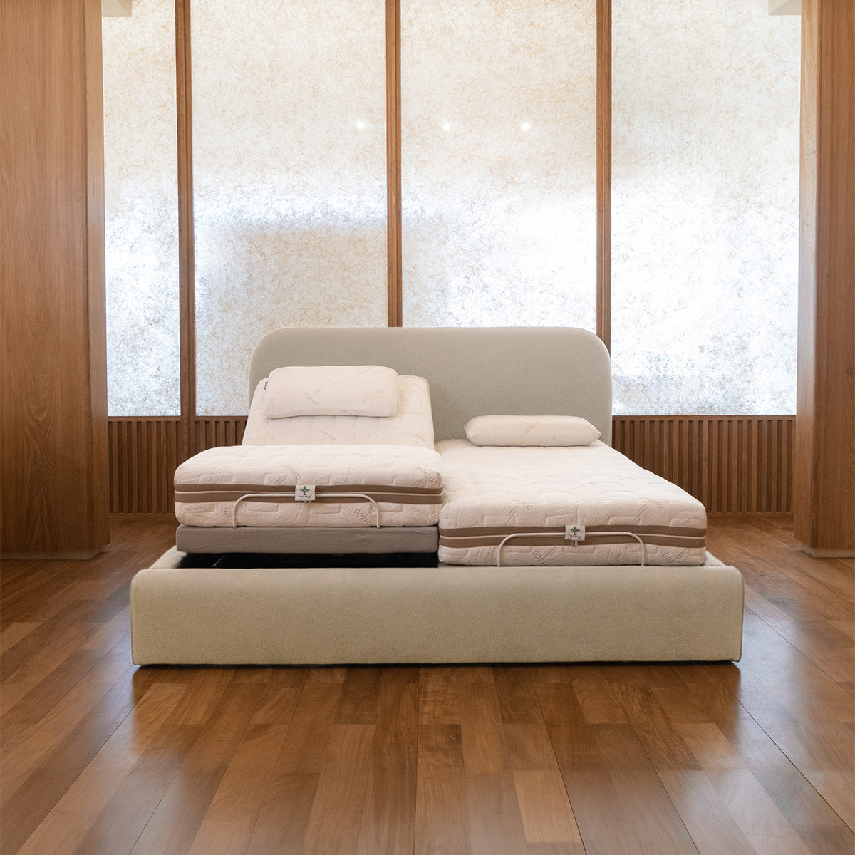 Lusso Adjustable Upholstered Bed Frame