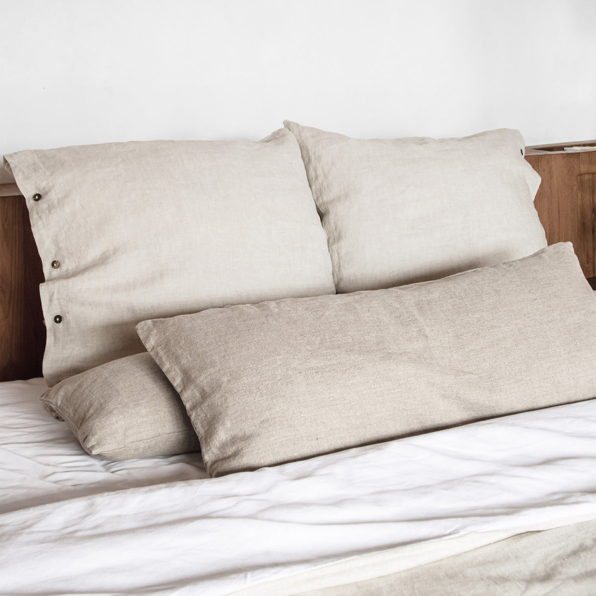 Linen Throw Pillow Cases (2pcs)